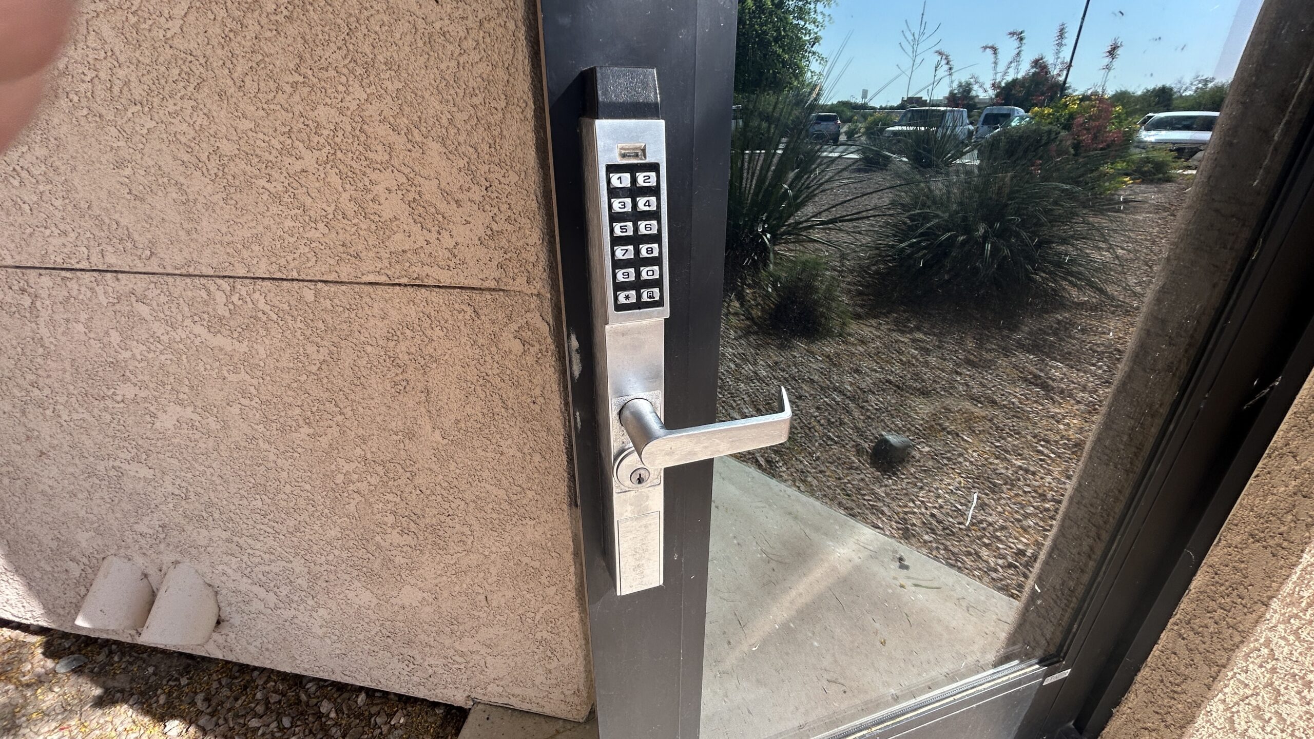 AlarmLock keypad smartlock installed for a Commercial client.